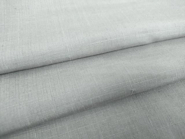 平和屋着物●結城紬　色無地　薄紫色　正絹　逸品　未使用　DABB4557ps