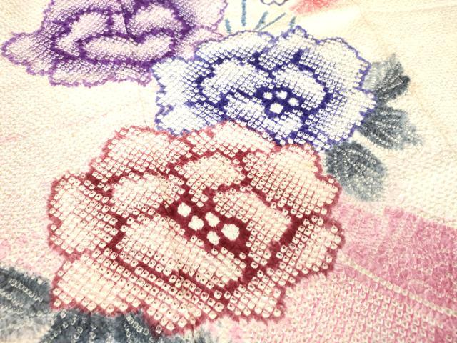 平和屋着物●名門　藤娘きぬたや・総絞り　振袖　吉祥花文　正絹　逸品　DABB4560ps