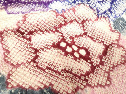平和屋着物●名門　藤娘きぬたや・総絞り　振袖　吉祥花文　正絹　逸品　DABB4560ps