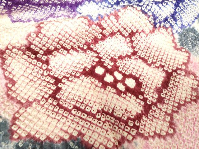 平和屋着物●名門　藤娘きぬたや・総絞り　振袖　吉祥花文　正絹　逸品　DABB4560ps