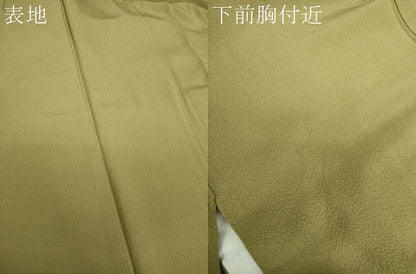 平和屋着物●上質な色無地 根岸色 正絹 逸品 DABB4562ps