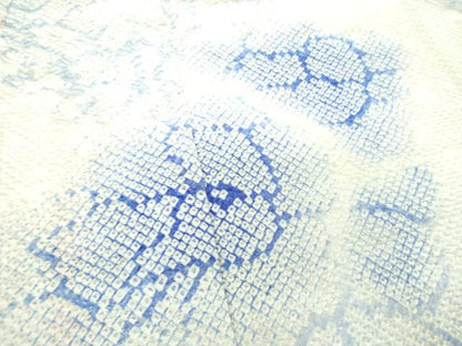 平和屋着物●訪問着 総絞り 束ね熨斗花文 正絹 逸品 DABB4566ps