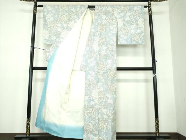 平和屋着物●本場大島紬 白大島 7マルキ 乱菊 正絹 逸品 DABB4583ps