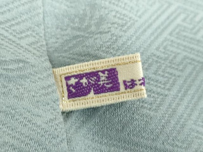 平和屋着物●上質な色無地 草花地紋 湊鼠色 さが美扱い 正絹 逸品 DABB4589ps