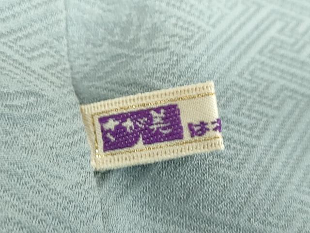 平和屋着物●上質な色無地 草花地紋 湊鼠色 さが美扱い 正絹 逸品 DABB4589ps