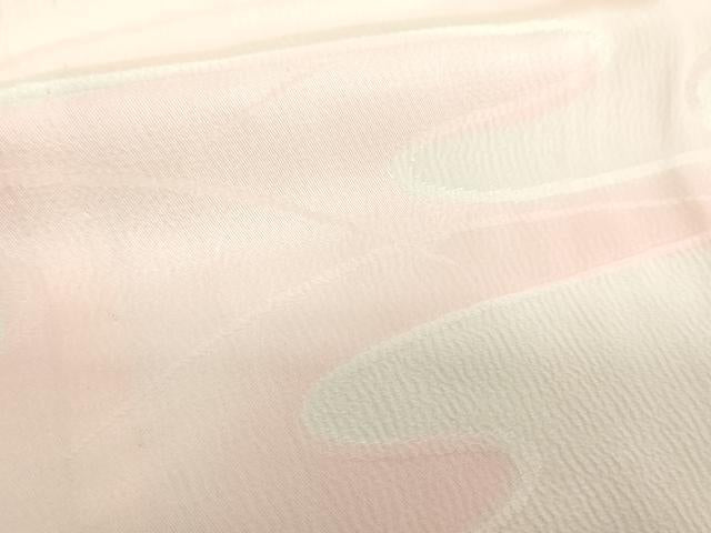 平和屋着物●振袖用長襦袢 無双仕立て 霞地紋 正絹 逸品 DABB4596ps