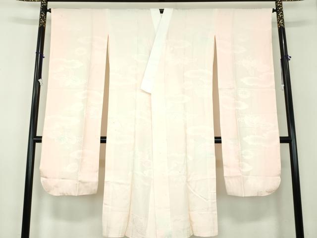 平和屋着物●振袖用長襦袢 袷 雲取り菊桐地紋 暈し染め 正絹 逸品 DABB4597ps