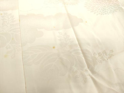 平和屋着物●振袖用長襦袢 袷 雲取り菊桐地紋 暈し染め 正絹 逸品 DABB4597ps
