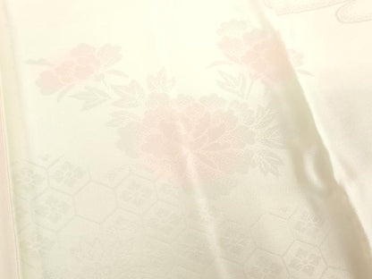 平和屋着物●振袖用長襦袢 亀甲花地紋 暈し染め 三越扱い 正絹 逸品 DABB4599ps