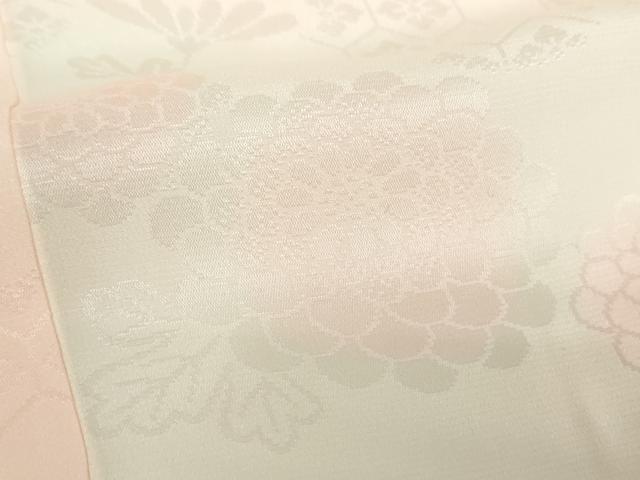 平和屋着物●振袖用長襦袢 亀甲花地紋 暈し染め 三越扱い 正絹 逸品 DABB4599ps