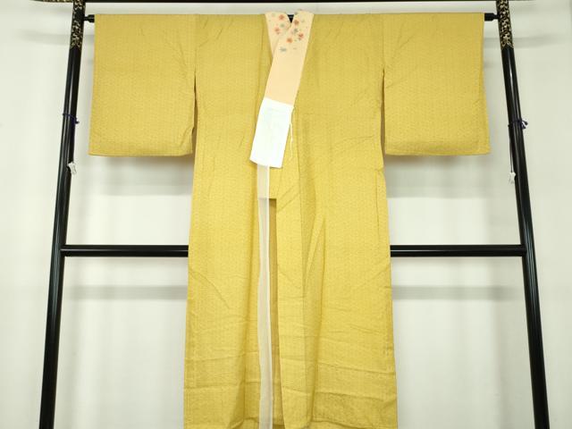 平和屋着物●ファッションデザイナー 花井幸子 長襦袢 無双仕立て 半衿刺繍 青海波 正絹 逸品 DABB4601ps