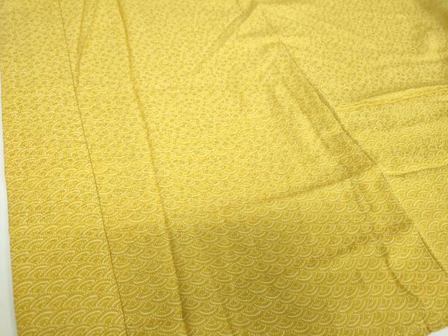 平和屋着物●ファッションデザイナー 花井幸子 長襦袢 無双仕立て 半衿刺繍 青海波 正絹 逸品 DABB4601ps
