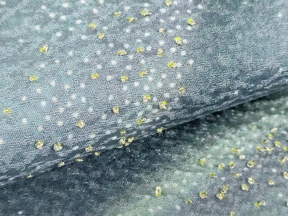 平和屋着物●十日町　名門　滝泰謹製　中国三大刺繍　相良刺繍　太鼓柄袋帯　虹おぼろ　金通し地　正絹　逸品　未使用　DABB4627ps