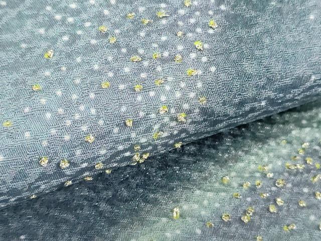 平和屋着物●十日町　名門　滝泰謹製　中国三大刺繍　相良刺繍　太鼓柄袋帯　虹おぼろ　金通し地　正絹　逸品　未使用　DABB4627ps