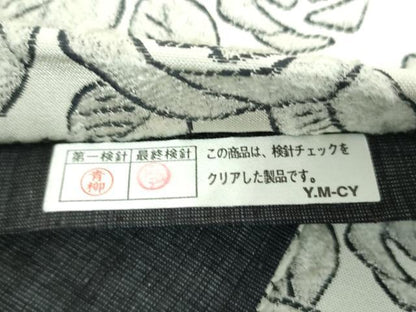 平和屋着物●全通柄袋帯 薔薇 正絹 逸品 DABB4644ps
