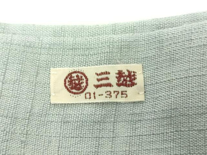 平和屋着物●九寸名古屋帯 紬地 総絞り 七宝文 三越扱い 正絹 逸品 DABB4649ps