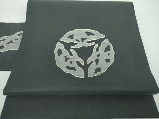 平和屋着物●九寸名古屋帯 刺繍 丸文 金銀糸 正絹 逸品 DABB4689ps
