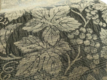 平和屋着物●ワンタッチつけ帯　葡萄蔦の葉文　やまと誂製　正絹　逸品　未使用　DABB4703ps