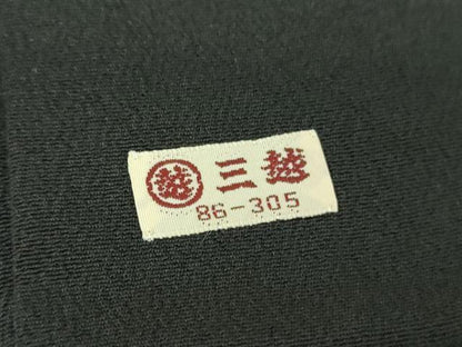 平和屋着物●創業460年・千總　黒留袖　刺繍　宝尽くし飛鶴文　金彩　三越扱い　正絹　逸品　DABB4715ps