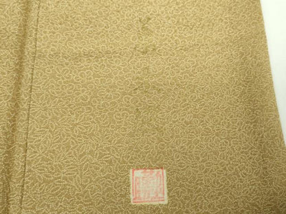 平和屋着物●江戸小紋　作家物　草木染　草花文　正絹　逸品　DABB4717ps