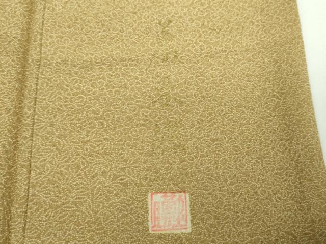 平和屋着物●江戸小紋　作家物　草木染　草花文　正絹　逸品　DABB4717ps