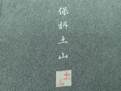 平和屋着物●伝統工芸士 保科土山 江戸小紋 鮫小紋柄 正絹 逸品 DABB4719ps