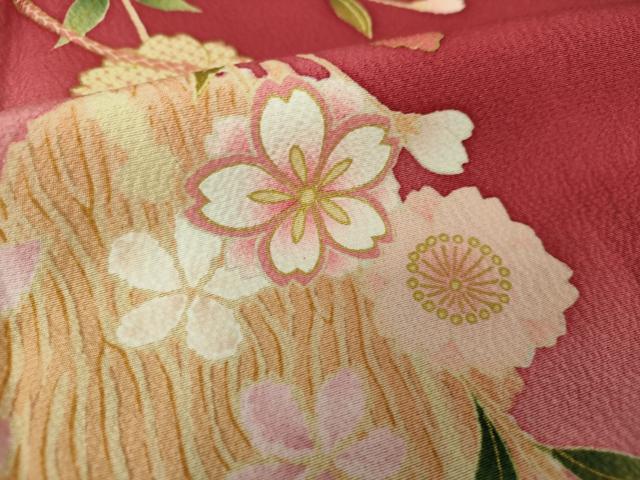 平和屋着物●豪華振袖 刺繍 桜手毬 暈し染め 金彩 やまと誂製 正絹 逸品 DABB4728ps
