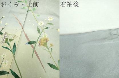 平和屋着物●本加賀友禅作家　成瀬愛子　訪問着　草花文　暈し染め　やまと金ラベル　正絹　逸品　DABB4729ps
