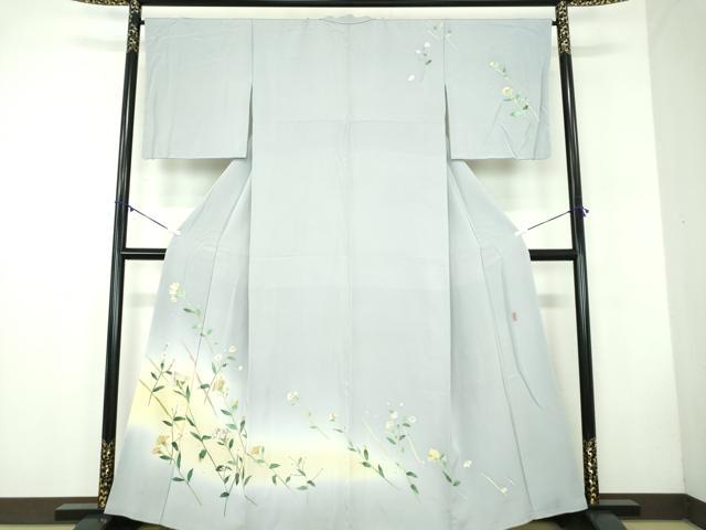 平和屋着物●本加賀友禅作家　成瀬愛子　訪問着　草花文　暈し染め　やまと金ラベル　正絹　逸品　DABB4729ps