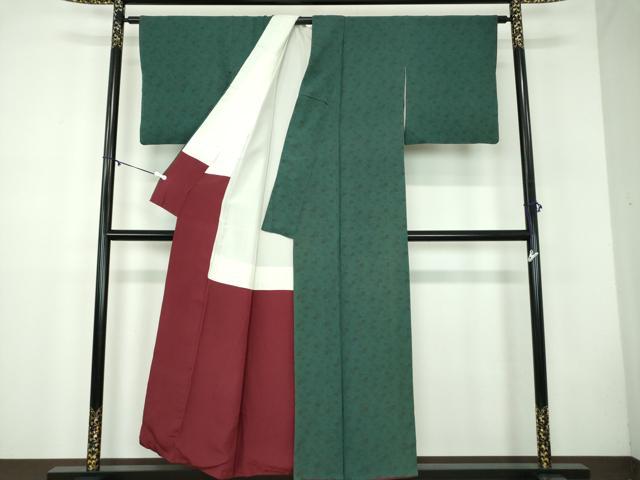 平和屋着物●世界的人形師 辻村寿三郎 ジュサブロー 小紋 舞桜 正絹 逸品 DABB4730ps