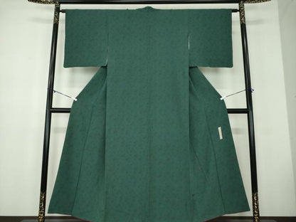 平和屋着物●世界的人形師 辻村寿三郎 ジュサブロー 小紋 舞桜 正絹 逸品 DABB4730ps