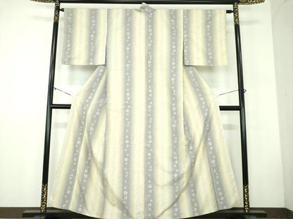 平和屋着物●結城紬 奥順 はたおり娘 80亀甲 飛び亀甲柄 花間道 やまと誂製 正絹 逸品 DABB4731ps
