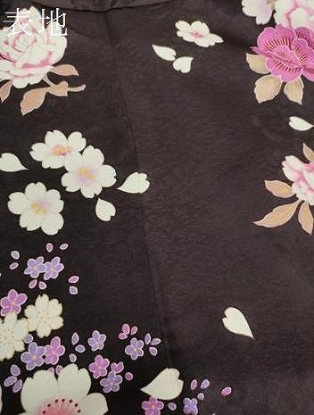 平和屋着物●豪華振袖　刺繍　ラインストーン　舞花文　暈し染め　金銀彩　正絹　逸品　DABB4735ps