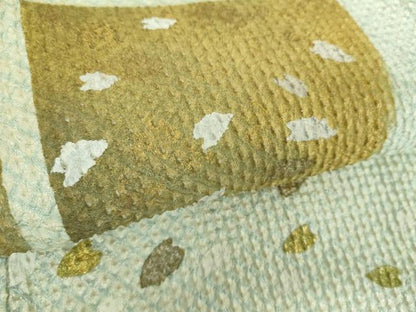 平和屋着物●訪問着　総絞り　手描き　舞桜　金彩　正絹　逸品　DABB4751ps