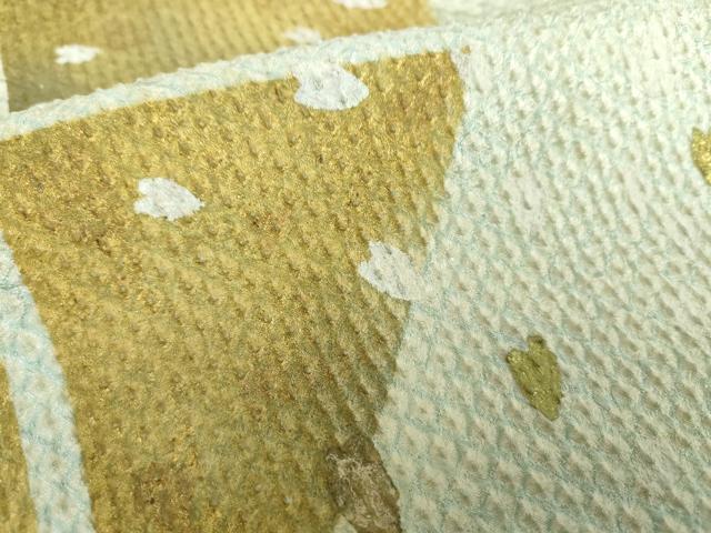 平和屋着物●訪問着　総絞り　手描き　舞桜　金彩　正絹　逸品　DABB4751ps