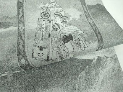 平和屋着物●西陣　とみや織物謹製　とみや帯　六通柄袋帯　六右衛門縁起帯　飾り・証紙・共箱付き　正絹　逸品　未使用　DABB4760ps