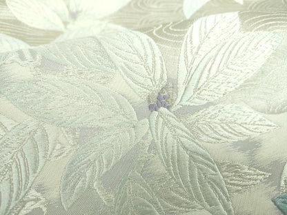 平和屋着物●六通柄袋帯　唐織　草花文　金銀糸　正絹　逸品　DABB4773ps