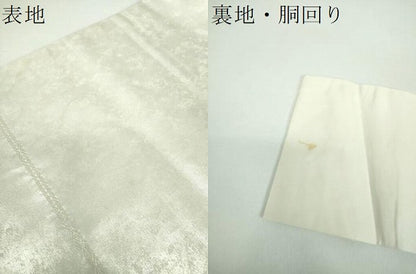 平和屋着物●九寸名古屋帯　日本昔話　桃太郎　一寸法師　金銀糸　引箔　正絹　逸品　DABB4793ps