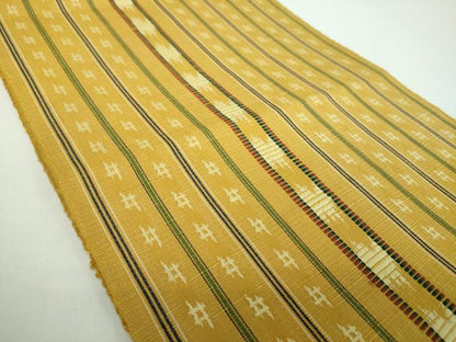 平和屋着物●八寸名古屋帯　間道　綿　逸品　DABB4808ps