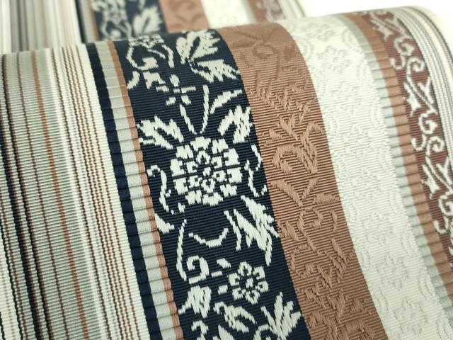 平和屋着物●本場筑前博多織 草木染 手織工房 染匠：小森久 八寸名古屋帯 手染の草木 如水間道 証紙・たとう紙付き 正絹 逸品 DABB4813ps
