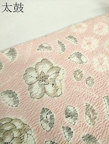 平和屋着物●九寸開き名古屋帯　総絞り　辻が花　正絹　逸品　DABB4849ps