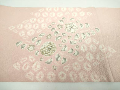 平和屋着物●九寸開き名古屋帯　総絞り　辻が花　正絹　逸品　DABB4849ps