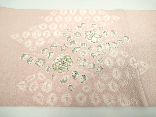 平和屋着物●九寸開き名古屋帯　総絞り　辻が花　正絹　逸品　DABB4849ps