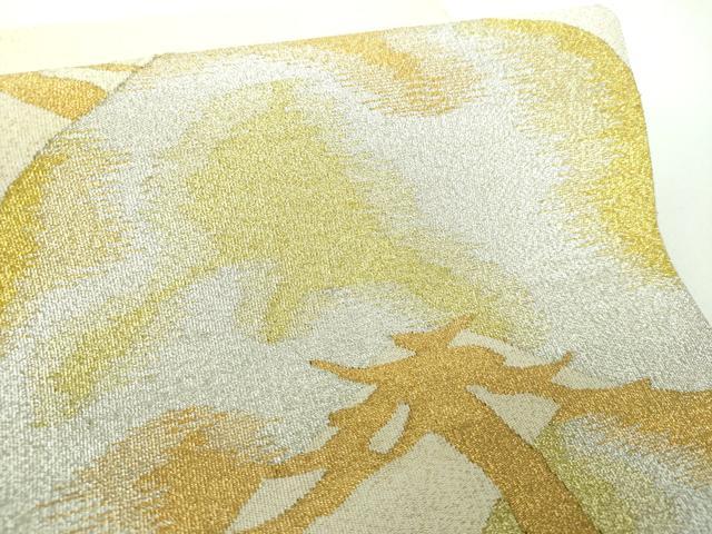 平和屋着物●爪掻き本綴れ　八寸名古屋帯　老松　金銀糸　三越扱い　正絹　逸品　DABB4868ps
