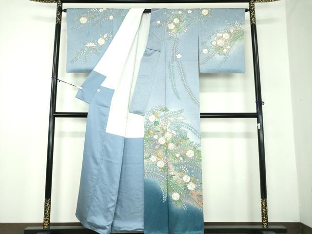平和屋着物○訪問着 絞り 辻が花 暈し染め 金彩 正絹 逸品 DABB4872ps