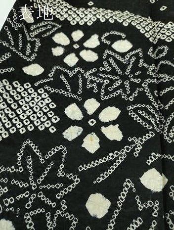 平和屋着物●訪問着　総絞り　竜田川花文　黒地　正絹　逸品　DABB4876ps