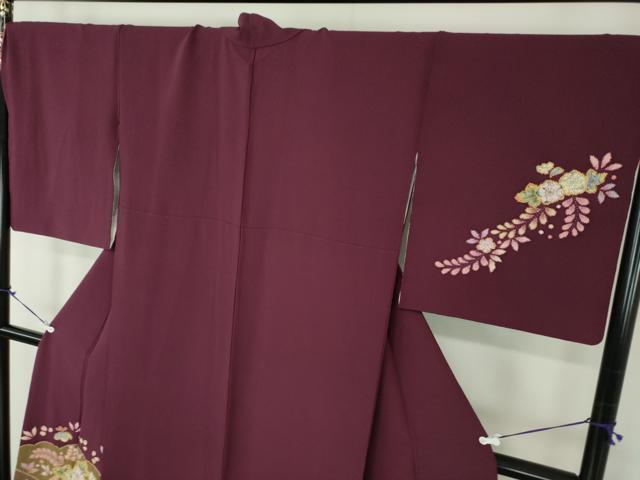 平和屋着物●越後十日町の一流染匠　桐屋・翠山工房　訪問着　絞り　辻が花　暈し染め　金彩　やまと誂製　正絹　逸品　DABB4879ps