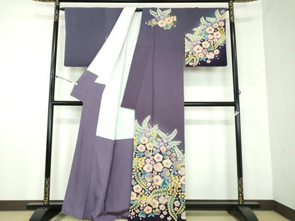平和屋着物●訪問着　作家物　絞り　辻が花　暈し染め　正絹　逸品　DABB4880ps
