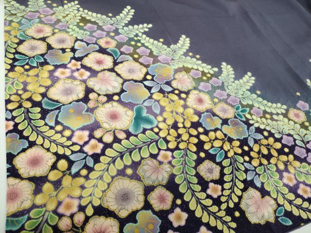 平和屋着物●訪問着　作家物　絞り　辻が花　暈し染め　正絹　逸品　DABB4880ps