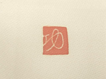 平和屋着物●訪問着　友禅　作家物　白鷺　流水花文　暈し染め　正絹　逸品　DABB4892ps